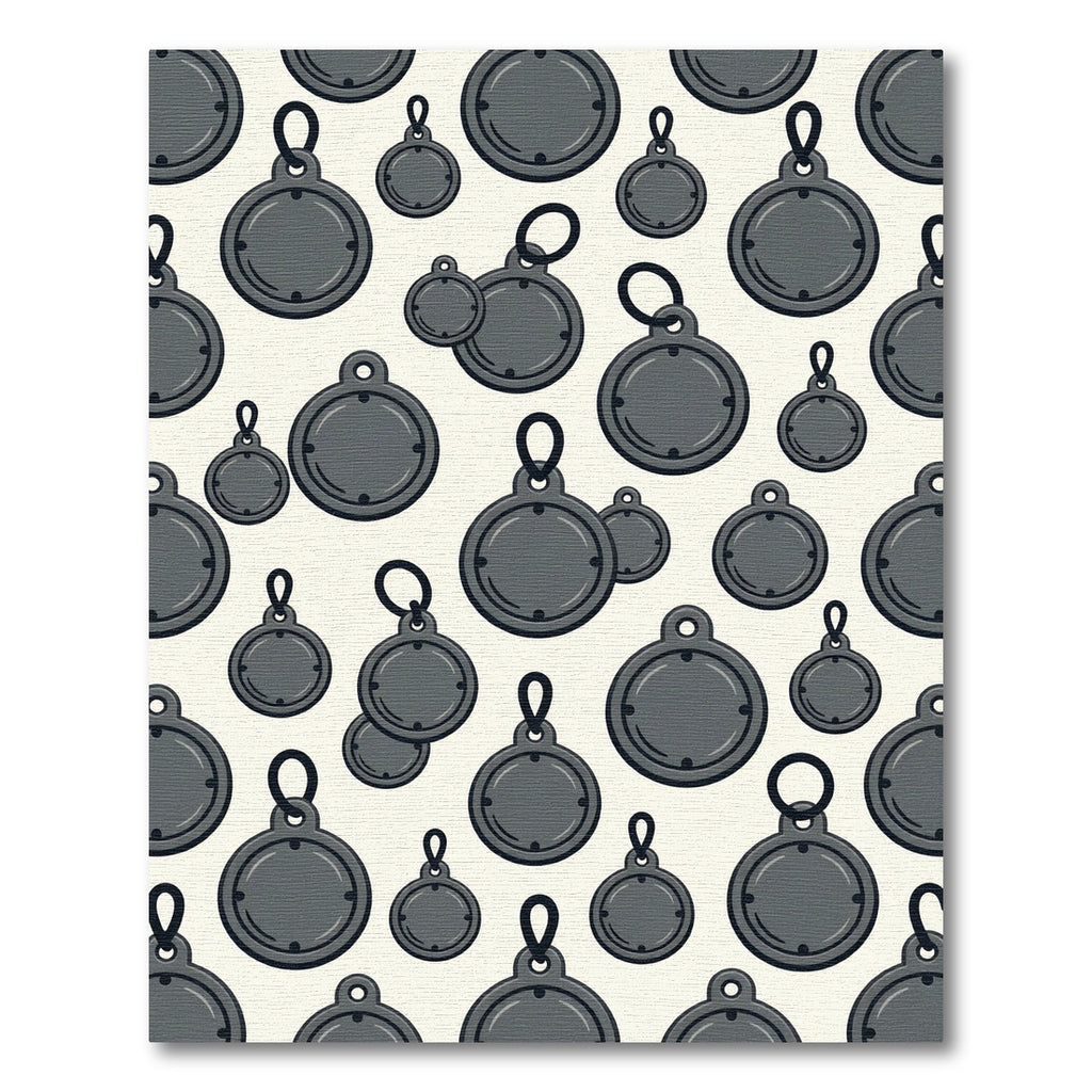 Minimalist Slate Gray Circular Pendant Decor Rug