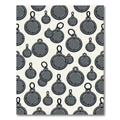 Minimalist Slate Gray Circular Pendant Decor Rug