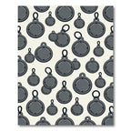 Minimalist Slate Gray Circular Pendant Decor Rug