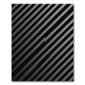 Modern Monochrome Diagonal Striped Graphic Rug