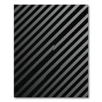 Modern Monochrome Diagonal Striped Graphic Rug