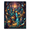 Ethereal Forest Lantern Spirit Journey Rug