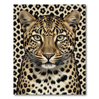 Bold Leopard Spot Jungle Portrait Rug