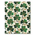 Emerald Shamrock Gold Celtic Knot Accent Rug