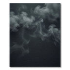 Dark Gray Swirling Smoke Abstract Rug