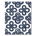 Navy Blue Geometric Infinity Knot Rug