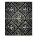Ornate Regal Crest Floral Damask Rug
