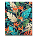 Vibrant Tropical Bird of Paradise Foliage Rug