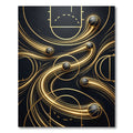 Golden Motion Basketball Art Rug