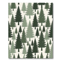 Forest Pine Tree Sage Woodland Rug