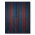 Striking Blue Orange Vertical Lines Rug