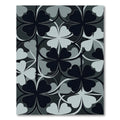 Monochromatic Clover Arch Pattern Rug