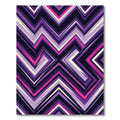 Bold Purple Pink Jagged Chevron Rug