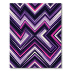 Bold Purple Pink Jagged Chevron Rug