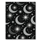 Celestial Moon and Radiant Star Night Rug