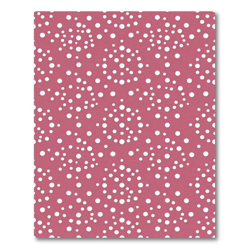 Rosy Pink Scattered Polka Dot Rug