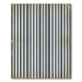 Classic Navy and Cream Pinstriped Rug