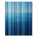 Oceanic Blue Vertical Stripe Rug