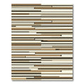 Earthy Tones Geometric Stripe Composition Rug