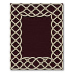 Nautical Rope Lattice Border Design Rug