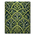 Sage Green Botanical Interlocking Vine Rug