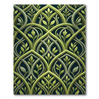 Sage Green Botanical Interlocking Vine Rug