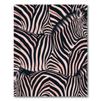 Blush Pink Abstract Zebra Animal Stripe Rug