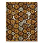 Abstract Animal Spot Circular Mosaic Rug