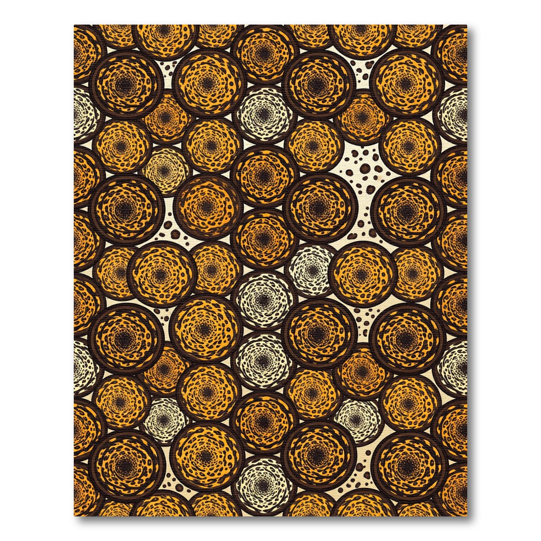 Abstract Animal Spot Circular Mosaic Rug