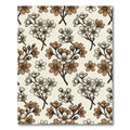 Rustic Flower Branch All-Over Rug