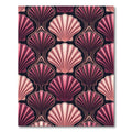Art Deco Pink Seashell Pattern Rug