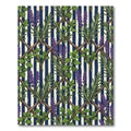 Lavender and Herb Trellis Navy Stripe Rug
