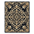 Golden Rose Scrollwork Medallion Rug
