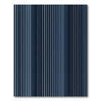 Modern Navy Blue Vertical Ribbed Rug
