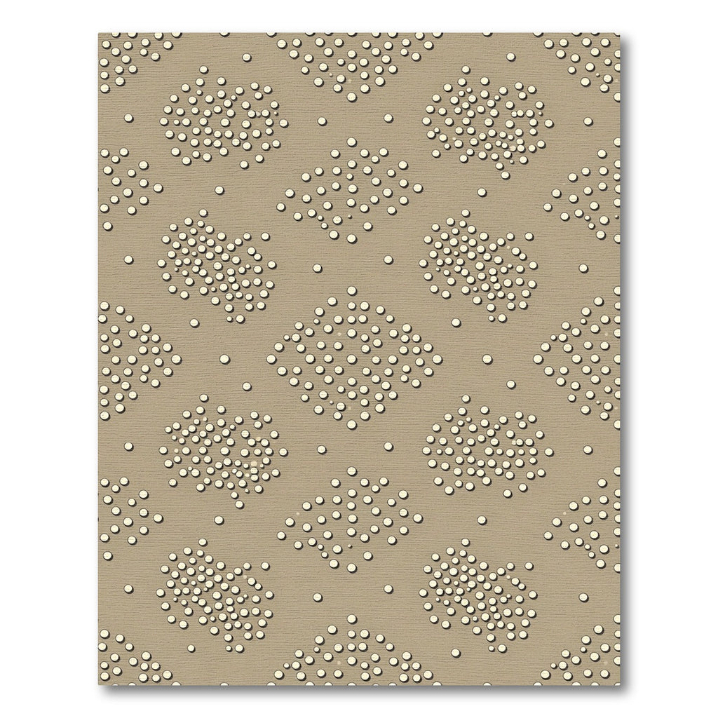Neutral Dotted Diamond Cluster Rug