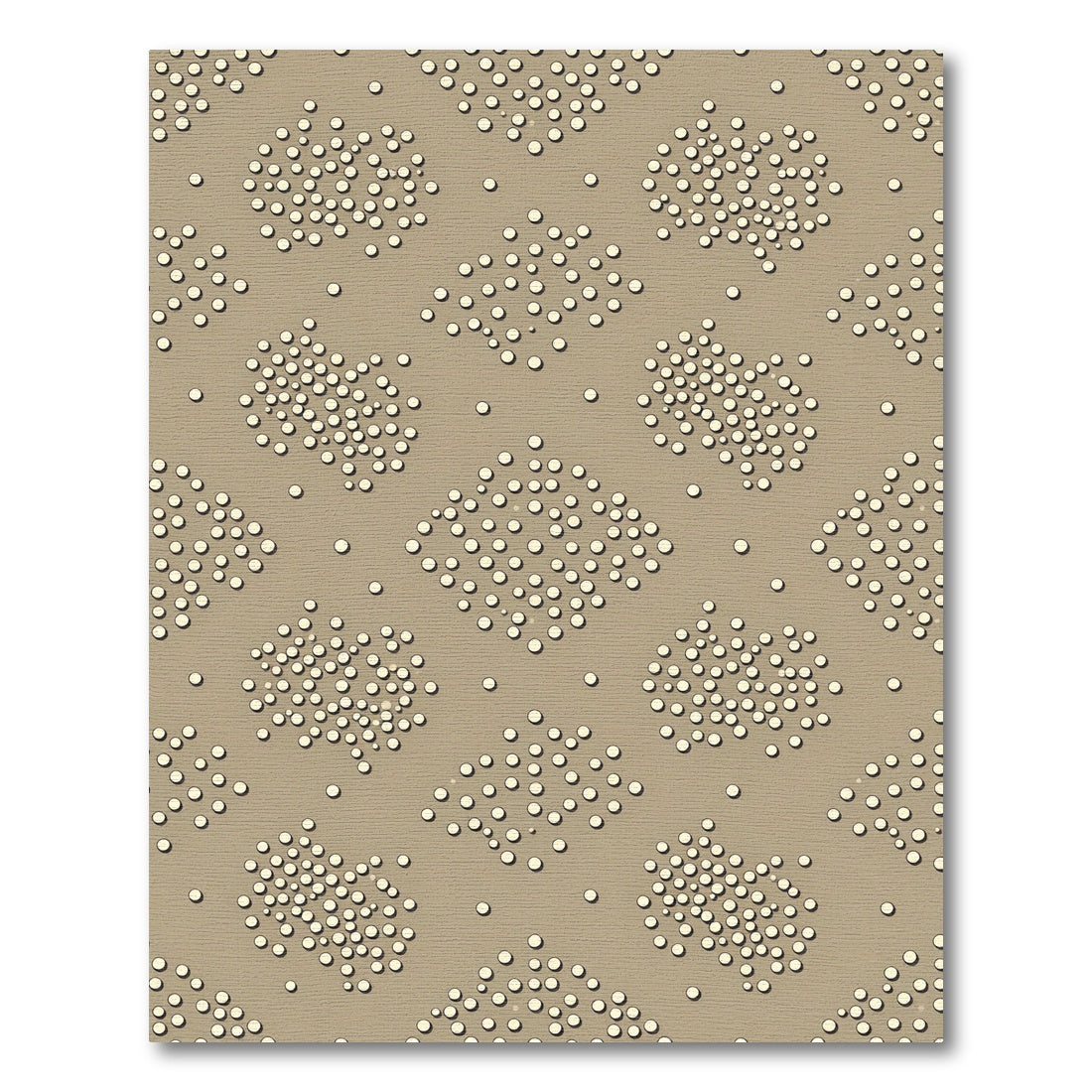 Neutral Dotted Diamond Cluster Rug