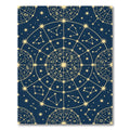 Celestial Navy Gold Zodiac Constellation Rug