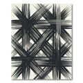 Monochromatic Abstract Brushstroke Overlay Rug