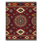 Sunset Terracotta Southwestern Geometric Medallion Rug