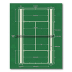 Emerald Green Tennis Court Graphic Rug