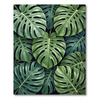 Lush Tropical Monstera Foliage Rug