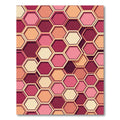 Geometric Honeycomb Deep Pink Rug