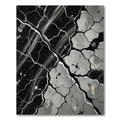 Monochromatic Cracked Geo Fragmentation Rug