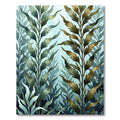 Ethereal Seaweed Frond Botanical Verdant Rug