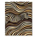 Earthy Zebra Stripe Abstract Flowing Rug