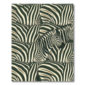 Bold Black White Zebra Stripe Herd Rug