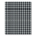 Classic Houndstooth Black Gray Rug