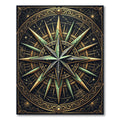 Gold Celestial Compass Navigational Star Rug