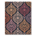 Rich Amber Floral Damask Repeating Rug