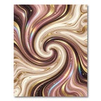 Rose Gold Swirl Agate Glitter Rug